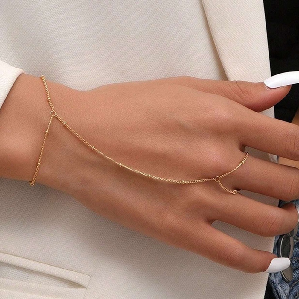 gold hand chain